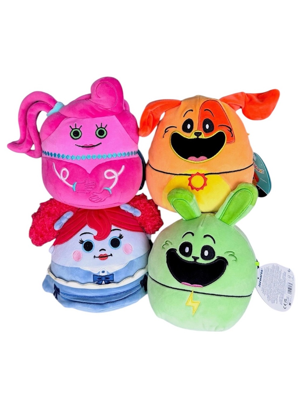Squishmallows Poppy Playtime Poppy 6.5" Plush Poppy, Hopscotch & DogDay Set